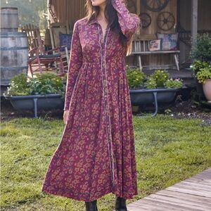 Natural Life size large Christa maxi dress NWT